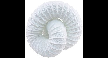 Starx Flexibele Afvoerslang - Gemaakt van Kunststof - Diameter Ø100 mm - Lengte 1.5 Meter - Kleur Wit - Geschikt voor Ventilatie en Afvoer van Lucht - Eenvoudig te Monteren - 2 Jaar Garantie