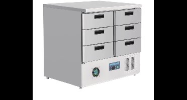 Polar G-serie koelwerkbank met 6 lades 240L