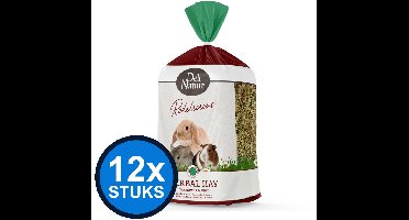 12x Deli Nature Rodelicious Kruidenhooi Kamille & Munt - Knaagdierhooi - 600g
