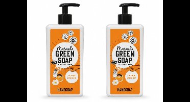 2 x Marcel's Green Soap - Handzeep - Sinaasappel & Jasmijn - Voor dagelijks gebruik - 500 ml - Voordeelverpakking - 2 stuks