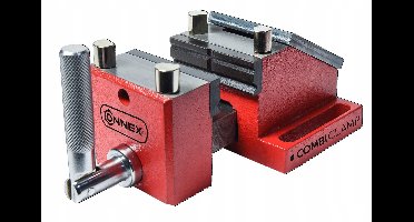 Connex COX875080 Combiclamp Imadło 80mm - Zeliwko, Srebrno-Czerwone