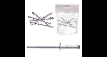 Aluminium-Stalen Blindklinknagels 3x8mm - 50 Stuks