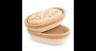 2x Rieten Broodmand 28cm voor Deeg Rijzen & Garen