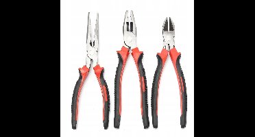 19cm Gereedschapset: Tangen, Combinatietang & Knijptang