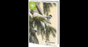 Kerstkaarten 10x - Kaartenmapje met env, groot: Wintervogels 3, Elwin van der Kolk, Natuurpunt - 2x5 motieven
