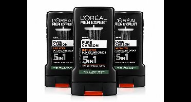 L'Oreal Men Expert - Showergel - Carbon Clean - 3X250ML