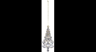 SDN METALEN DENNENBOOM STRASS 12CM