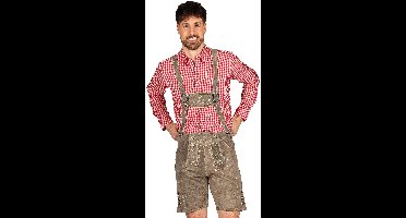 Thetru B.V. - Traditionele Beierse short grijs premium heren - 54 EU (L)