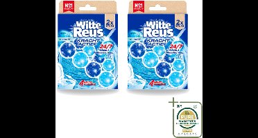 2 x Witte Reus – Toiletblok – Kracht Actief Oceaan – Duo Pack - Wasstrips - Toiletblok - Reiniging - Oceaangeur - Anti-kalk - Hygiëne
