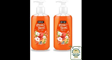 2 x Sence – Handzeep – Splash To Bloom Peach – 500 ml - Wasstrips - Handzeep - Perzikgeur - Handen Reinigen - Zachte Handzeep - Handen Verzorgen