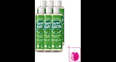 6 x Happy Earth – Deodorant Spray Navulling – 100% Natuurlijk Cucumber Matcha – 300 ml - Bulkverpakking - Deodorant - Douchemop - Frisheid