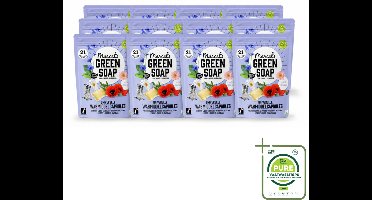 12 x Marcel's Green Soap - Wascapsules - Wilde Bloemen - Gemak in één dosis - 21 Capsules - Grootverpakking - Vaatwasstrips - Wascapsules - Wasgoed Reinigen - Natuurlijke Geur - Vegan Zeep - Milieuvriendelijk Wassen