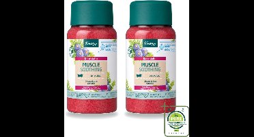 2 x Kneipp - Badzout - Muscle Soothing - Jeneverbes - Weldaad voor spieren - 600 g - Grootverpakking - Badzout - Spierverzorging - Spierpijn - Ontspanning - Badkristallen