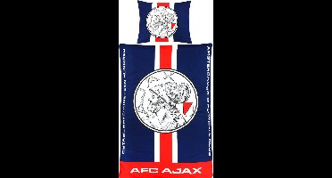 Ajax-dekbedovertrek blauw rood