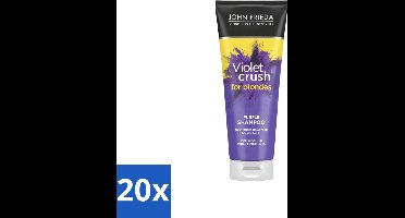 20 x John Frieda – Shampoo – Violet Crush for Blondes – Neutraliseert gele tonen – 250 ml - Voordeelverpakking - 20 stuks