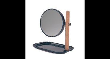 Eleganza - Make-up spiegel met sieradentray - blauw