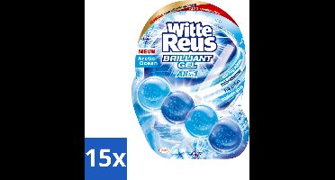 15 x Witte Reus - Brilliant Gel Toiletblok - Arctic Ocean - 1 Toiletblok - Voordeelverpakking - 15 stuks