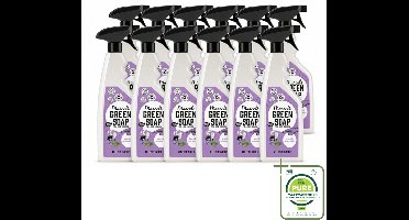 12 x Marcel’s Green Soap – Allesreiniger Spray – Lavendel & Rozemarijn – 500 ml - Grootverpakking - Vaatwasstrips - Allesreiniger Spray - Natuurlijke Reiniger - Plantaardige Zeep - Vet En Vuil Verwijderen - Tafel Reinigen