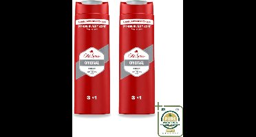 2 x Old Spice - Original - Douchegel 3-in-1 - Reinigt, Verfrist & Verzorgt - 400 ml - Wasstrips - Douchegel - 3-in-1 - Reinigen - Verfrissen - Verzorgen