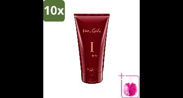 10 x Van Gils - Douchegel - I for Her - Zachte Reiniging & Luxe Geurbeleving - 150 ml - Bulkverpakking - Douchegel vrouwelijk - Douchemop - Reiniging huid