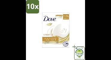 10 x Dove – Zeep – Cream Oil Soap Bar – 4 x 100 g - Grootverpakking - Vaatwasstrips - Zeep - Huid Verzorging - Arganolie - Hydratatie - Droge Huid
