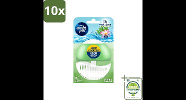 10 x Ambi Pur - Toiletblok - Starterkit 5in1 - Bamboe & Lotus - Toiletblok - 55 ml - Grootverpakking - Vaatwasstrips - Toiletblok - Toiletpot - Frisheid - Rust - Natuurlijke Geur