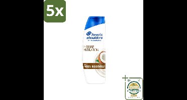 5 x Head & Shoulders - Shampoo - Intense Hydration - 100% Roosvrij - 300 ml - Wasstrips - Anti-roos Shampoo - Hoofdproblemen - Hoofdhuid Hydergatie - Kokosolie Shampoo - Microbioom Balans