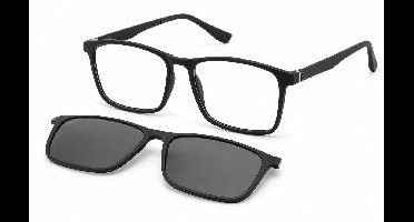 Sunoptic TRC-24 - Brilmontuur met gepolariseerde clip-on - matzwart - 56-18-150 - Aland optiek