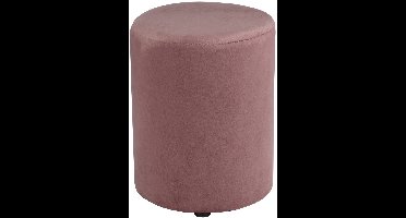 Arti Casa Poef Rond Velvet - Ronde Velvet Poef 28x36 cm - Compacte Fauteuil of Kruk - Poef Voor Woonkamer en Slaapkamer - Roze