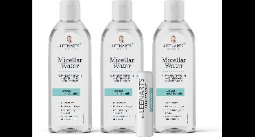 Drs Leenarts Micellair Water – Reinigingswater – Parfum- & Alcoholvrij – 3x 200 ml met 1 lipbalm
