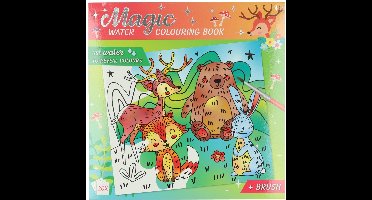 Johntoy magisch waterverfkleurblok bosdieren kleurplezier kinderen.
