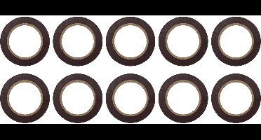 EMOS PVC-isolatietape 15 mm / 10 m bruin, 10 stuks, F61517