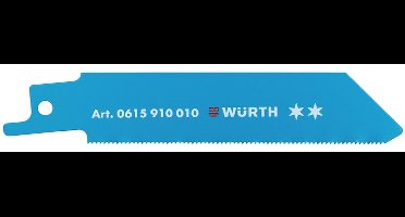 Würth Schrobzaagblad, metaal, twee sterren Voor profielen van dun plaatmetaal/plaatmetaal en buizen - 100 mm - 5 stuks - 0615910010