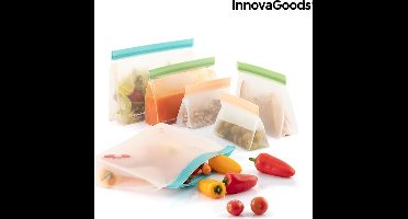 Innovagoods Herbruikbare Hermetisch Afsluitbare Zakken - set van 6