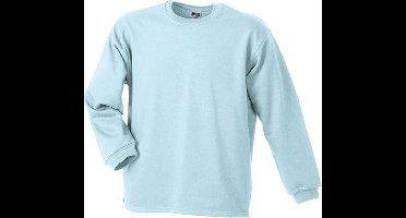 James and Nicholson Unisex Open Hem Sweatshirt (Lichtblauw)