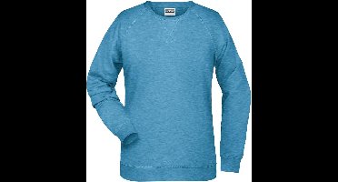 James and Nicholson Dames/dames Raglan Sweatshirt met lange mouwen (Gletsjer Melange)