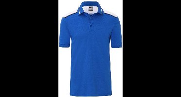 James and Nicholson Heren Werkkleding niveau 2 Polo (Koningsblauw/Wit)
