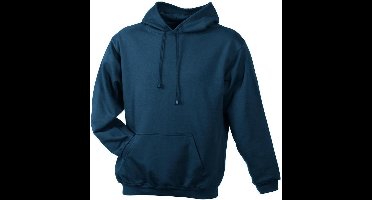 James and Nicholson Unisex Hooded Sweatshirt (Benzineblauw)