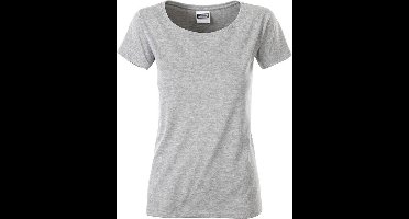 James and Nicholson Dames/dames Basic Organic Katoenen T-Shirt (Grijze Heide)
