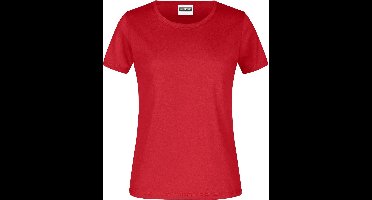 James And Nicholson Dames/dames Ronde Hals Basic T-Shirt (Rood)