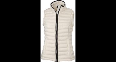 James and Nicholson Vrouwen/dames Quilted Down Vest (Off-White/Zwart)