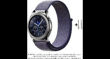 Nylon Sporthorlogebandje - Geschikt voor 20 mm Smartwatches - Blauw