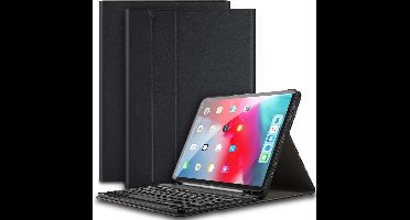 Just in Case Premium Bluetooth Keyboard QWERTY kunstleer hoes voor iPad Pro 11 (2018) - zwart