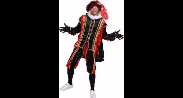 Piet velours Bilbao rood/zwart (mt XL)