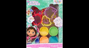 Gabby's Dollhouse kleiset, 6 kleuren klei met 9 vormpjes