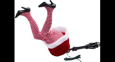 Relaxwonen - Unieke kerstvrouw voor in de kerstboom - Bewegende kerstvrouw benen - kerstversiering