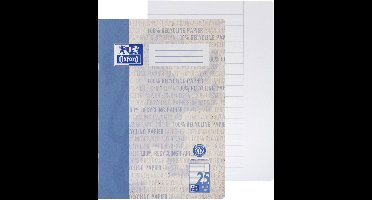 Oxford schoolschrift 'Recycling', DIN A4, liniatuur 25 / gelinieerd, blauw