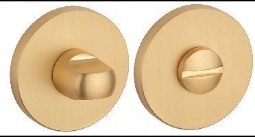 Mat Goud WC Rozet Slim 7mm - STYLE
