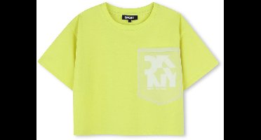 Dkny D62345 T-shirt Met Korte Mouwen Geel 6 Years Kinderen