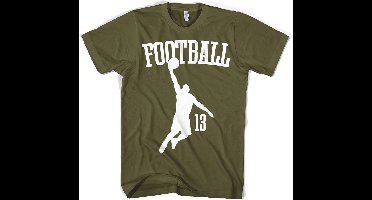 Hybris Footbasket T-shirt olijfgroen